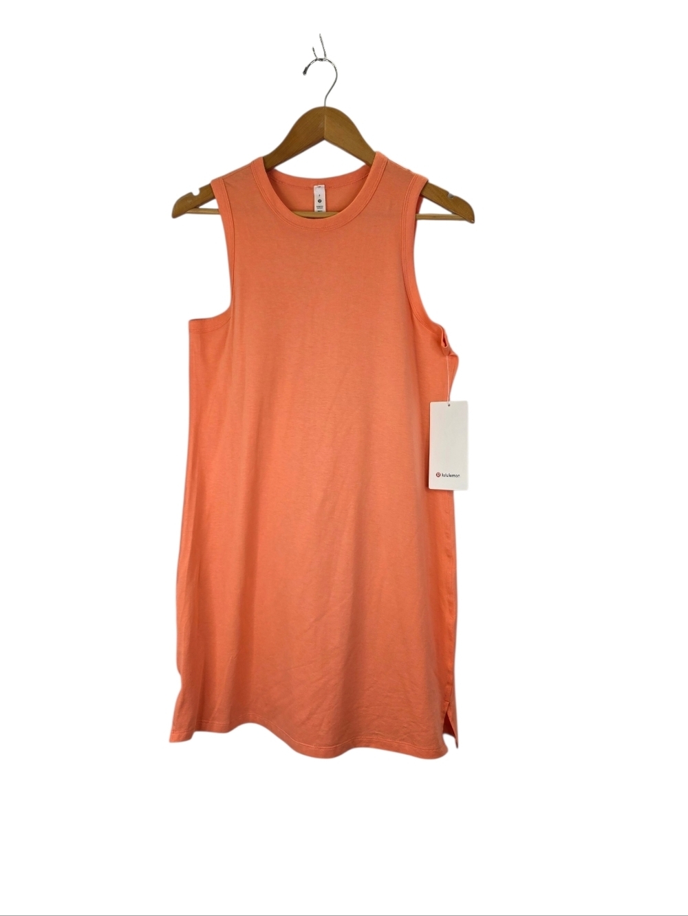 New Lululemon Classic Fit Cotton Blend Relaxed Fit Dress SUNNY CORAL Size 6